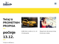 Frontpage screenshot for site: (http://www.autoskola-dalmacija.hr)