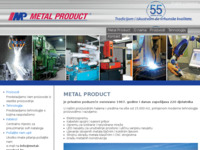Frontpage screenshot for site: (http://www.metal-product.hr)