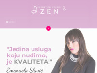 Frontpage screenshot for site: Kozmetički studio Zen (http://www.studio-zen.hr)