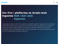 Frontpage screenshot for site: VSC Pro+ Izrada Internet Trgovina (http://www.vsc-pro.com/)