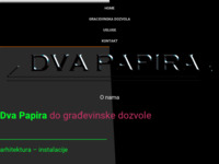 Frontpage screenshot for site: Dva Papira d.o.o. (http://www.dvapapira.hr)