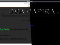 Frontpage screenshot for site: Dva Papira d.o.o. (http://www.dvapapira.hr)