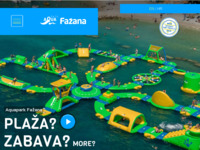 Frontpage screenshot for site: (http://www.aquapark-fazana.com)