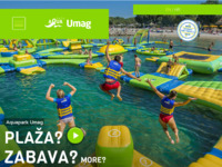 Frontpage screenshot for site: (http://www.aquapark-umag.com)