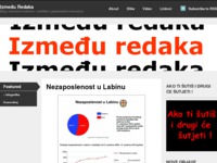 Frontpage screenshot for site: (http://izmedjuredaka.wordpress.com/)