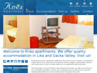 Frontpage screenshot for site: Knez Apartmani Gacka (http://www.apartmani-knez.hr)