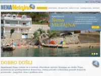 Frontpage screenshot for site: Apartmani Nena Metajna otok Pag (http://www.nenametajna.com/)