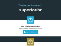 Frontpage screenshot for site: (http://www.superior.hr/)