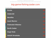 Frontpage screenshot for site: (http://www.big-game-fishing-zadar.com)