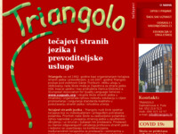 Frontpage screenshot for site: (http://www.triangolo.hr)