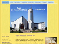 Frontpage screenshot for site: Župa Ivanja Reka (http://www.ivanjareka.zupa.hr)