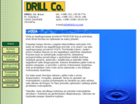 Frontpage screenshot for site: Drill Co. d.o.o. - Zagreb, Croatia (http://www.drill-co.com)