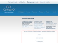 Frontpage screenshot for site: (http://www.comparo.hr)
