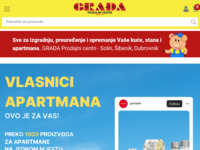 Frontpage screenshot for site: (http://www.gradja.hr)