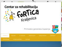 Frontpage screenshot for site: (http://www.fortica.com.hr)