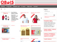 Frontpage screenshot for site: (http://www.obris.hr)