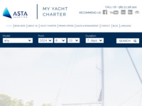 Frontpage screenshot for site: (http://www.asta-yachting.hr)