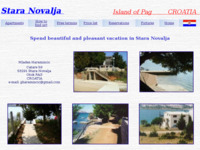 Frontpage screenshot for site: Apartmani u Staroj Novalji (http://www.inet.hr/~daharami/)
