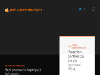 Frontpage screenshot for site: (http://www.mm-informatika.com)