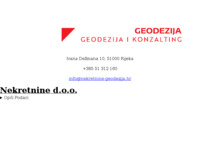 Slika naslovnice sjedišta: Nekretnine d.o.o. (http://www.nekretnine-geodezija.hr/)