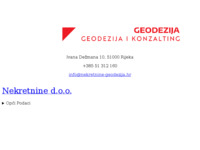 Frontpage screenshot for site: (http://www.nekretnine-geodezija.hr/)