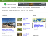 Frontpage screenshot for site: (http://www.agroportal.hr)