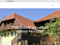 Slika naslovnice sjedišta: Kuća za odmor Novosel (http://www.kucanovosel.com)