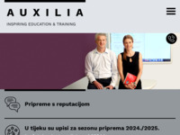Frontpage screenshot for site: Auxilia - centar za poduku (http://www.auxilia.hr/)
