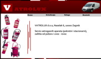 Frontpage screenshot for site: (http://www.vatrolux.com)