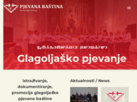 Frontpage screenshot for site: Pjevana baština (http://www.pjevanabastina.hr)