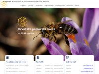 Frontpage screenshot for site: Hrvatski pčelarski savez (http://www.pcela.hr)