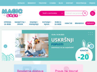 Frontpage screenshot for site: Dječja oprema (http://www.magicbaby.hr/)