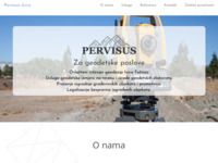 Frontpage screenshot for site: Pervisus d.o.o. za geodetske poslove (http://www.pervisus.hr)