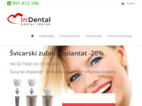 Frontpage screenshot for site: In Dental Estetica - Ordinacija Dentalne Medicine - Stomatološka Ordinacija (http://www.indentalestetica.hr)