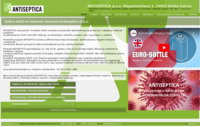 Frontpage screenshot for site: Antiseptica d.o.o (http://www.antiseptica.hr)