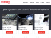 Frontpage screenshot for site: Medicom d.o.o. (http://www.medicom.hr)