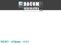 Frontpage screenshot for site: Dacom informatika (http://www.dacom.hr)