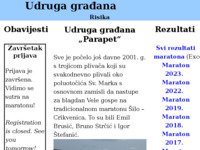 Frontpage screenshot for site: (http://www.parapet.hr)