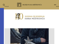 Frontpage screenshot for site: Muzeji Ivana Meštrovića (http://www.mestrovic.hr)