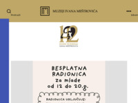 Frontpage screenshot for site: Muzeji Ivana Meštrovića (http://www.mestrovic.hr)