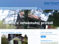 Frontpage screenshot for site: Gorski kotar - Kuća za odmor Bruno (http://www.kucazaodmor-bruno.hr)