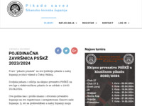 Frontpage screenshot for site: Pikado savez Šibensko-kninske županije (http://www.pikadosavezsibenik.hr)