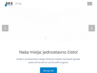 Frontpage screenshot for site: Servis za čišćenje, Usluge čišćenja, Profesionalno čišćenje ARX (http://arx.hr)