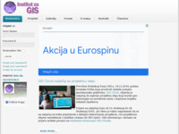 Frontpage screenshot for site: Institut za GIS - iGIS (http://www.i-gis.hr)