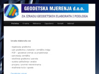 Frontpage screenshot for site: Geodetska mjerenja d.o.o. (http://www.geodetska-mjerenja.hr)