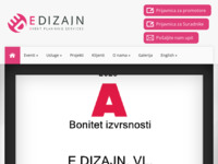 Frontpage screenshot for site: E-dizajn uslužni obrt i putnička agencija (http://www.e-dizajn.hr)