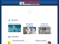 Frontpage screenshot for site: ELTERM - Dobro došli (http://www.elterm.hr)
