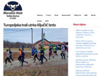 Frontpage screenshot for site: Maraton klub Velika Gorica (http://www.mkvg.hr)