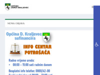 Frontpage screenshot for site: (http://www.donjikraljevec.hr/krizaj.htm)