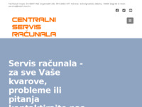 Frontpage screenshot for site: Centralni servis računala (http://servis.com.hr)